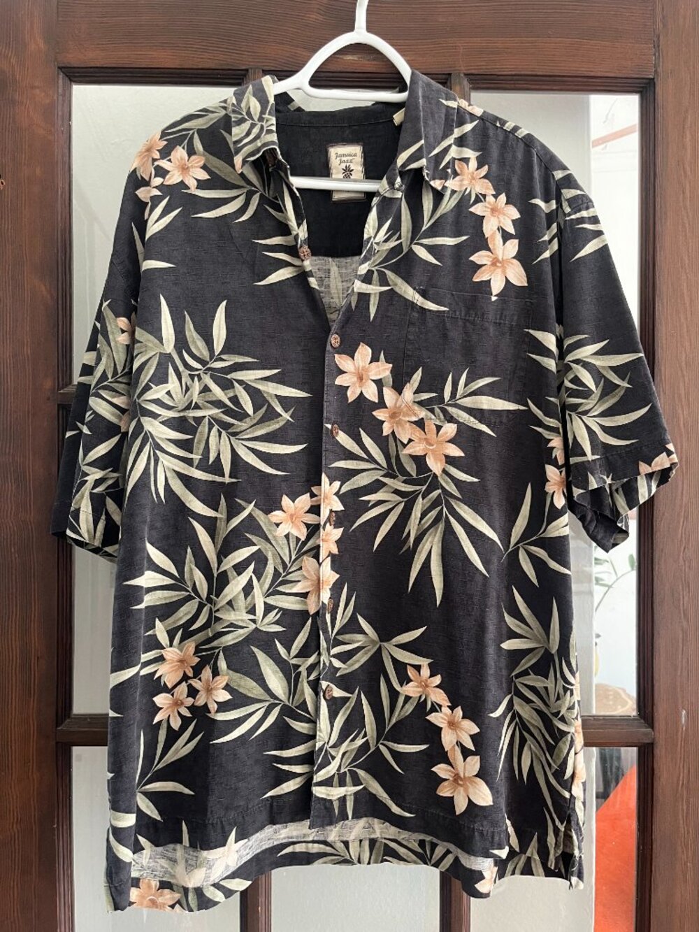 Men's button down shirt in floral print